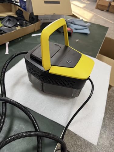 Limpiador a vapor behome con mango ajustable para desinfección del hogar en color amarillo 2