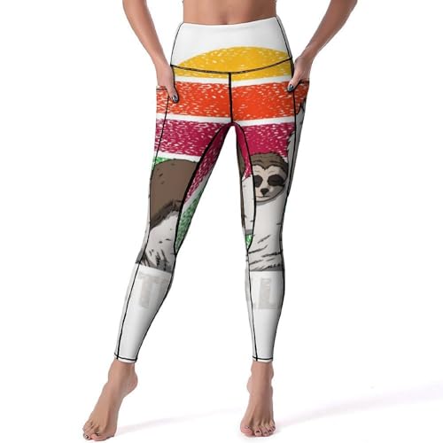 Leggings pour fitness et yoga paresseux pantalon sport taille haute S