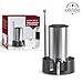ANNIVERS Electric Wine Decanter Automatic Wine Aerator Dispenser Pourer, USB-C Rechargeable Storage Base Stainless Steel Tube One-Touch Pump for All Btls, Aérateur Distributeur de Vin Électrique
