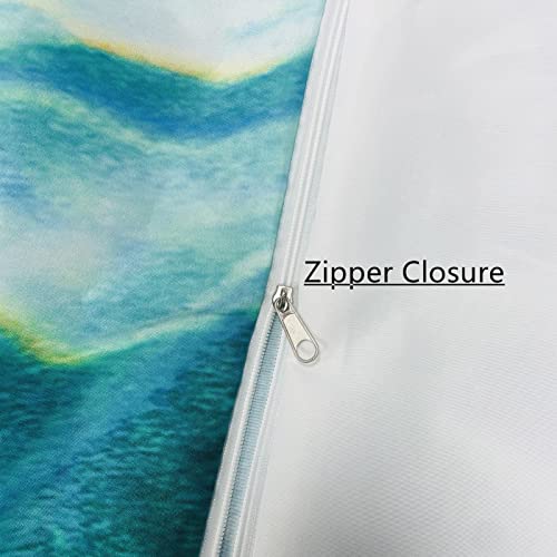 ANHOPE Ocean Duvet Cover Set Soft Comforter Cover Underwater Sea World Print Pattern 3 Piece Bedding Set including Pillowcase All Season Decor Quilt Cover with Zipper for Kids Adults Single Size - Image 3