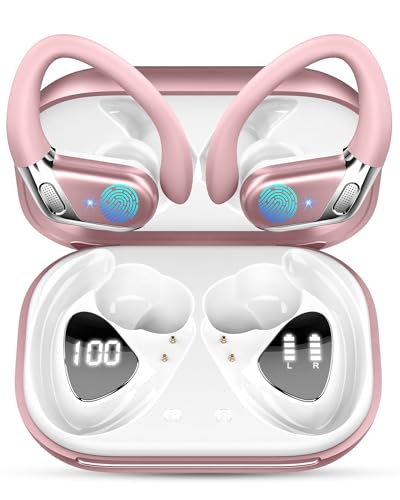 Ear buds Wireless Earbuds, Bluetooth 5.4 headphones Sport New Noise Cancelling, Running Headphones 50Hrs, Over Ear Earbuds with Ear Hooks, Bluetooth Earphones with Mic/IP7 Waterproof for Android iOS