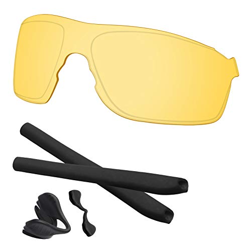 Image of EV Zero Pitch Lenses & Rubber Kits Replacement for Oakley Polarized OO9383 Sunglass