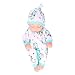 Atyhao Jouet de Poupée Bébé, 25 Cm Doux Réaliste Vinyle Bébé Poupée Doux Lavable Mini Réaliste Bébé Jouet Petit Corps Mou Bébé Poupée Infantile Sommeil Jouet Enfants Début Jouet éducatif