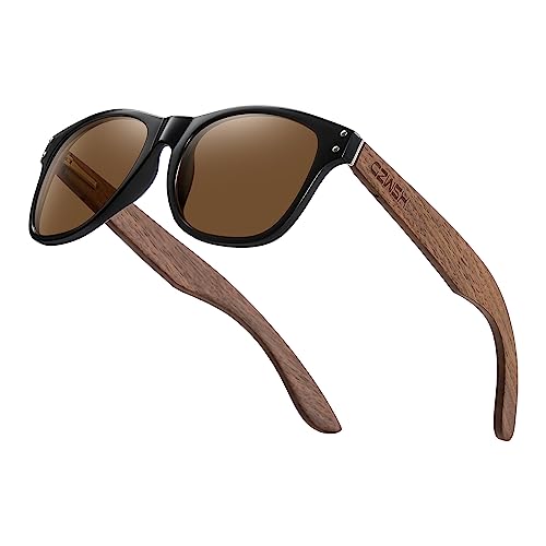 Black walnut | polarizing sunglasses for both men and women | 100% UVA/UV protection | polycarbonate material frame