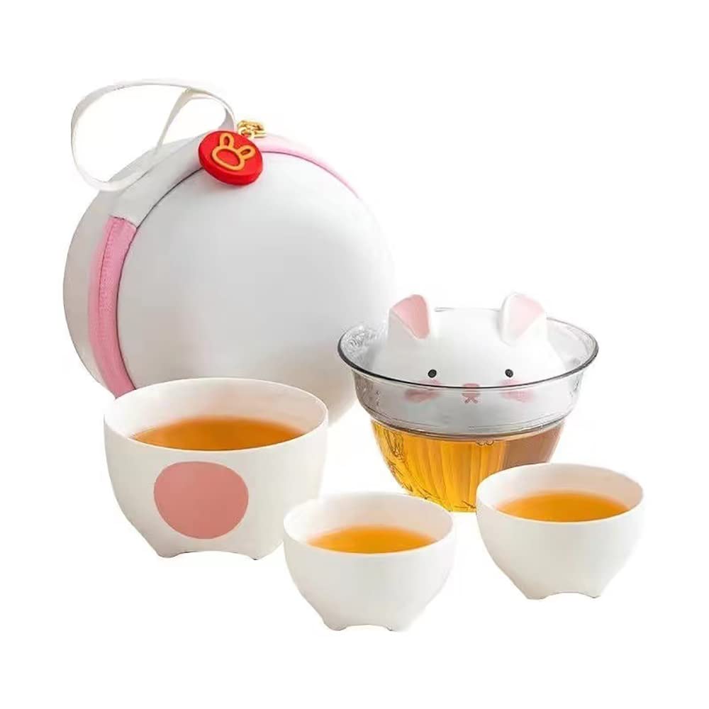 Amazon.co.jp: TANFEI 中国陶磁器茶器セット 携帯用茶器セット 
