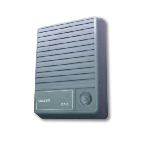 VALCOM V-1074 Talkback Doorplate Surface Speaker- Gray (VC-V-1074) by Valcom