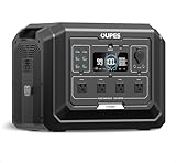 OUPES Mega 1 Portable Power Station, 1024Wh LiFePO4 Battery w/ 4 2000W AC Outlets, Expandable to 5kWh, UPS, Solar Generator for Home Backup Power, Camping & Road Trips (Solar Panel Optional)