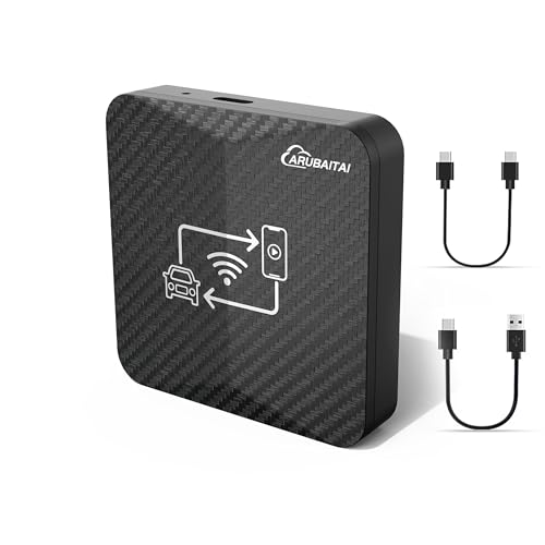 Adattatore Carplay Wireless & Android Auto - converte Auto Carplay da cablato in Wireless - supporta iOS 10+ e Android 11+ USB C/A