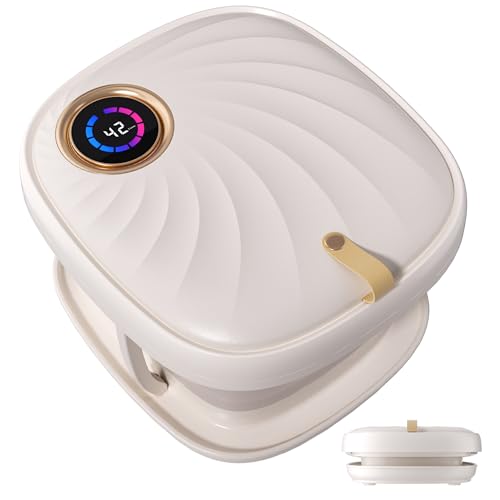 Junatuqiu Foot Spa Bath Massager with Heat Bubble，Heating Foot Soaking Tub for Collapsible Foot...