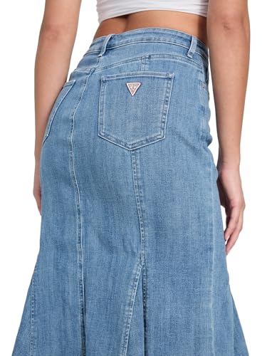 GUESS Women's Lia Denim Midi Skirt4