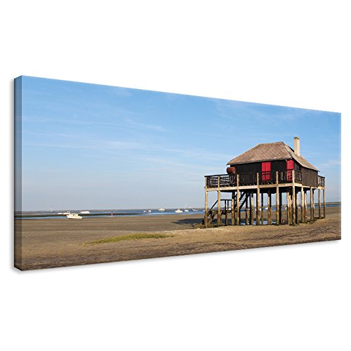 Tableau cabane tchanquée grand format pour illuminer une pièce sombre ou vide