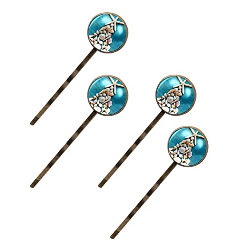 Épingles à cheveux femme sapin de Noël et coquillages pour fixer les mèches rebelles