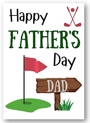 Twizler Golf Father's Day Card for Dad - Golf Bag - Happy Fathers Day ...