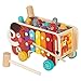 TOYANDONA Coups de Marteau en Bois Et Jouets Martelant: Tabouret Marteau Clou Traction Le Long Bureau de Jouet Éléphant de Gopher Frapper La Souris Et Jeu de Hamster Jouets Drag Enfant en