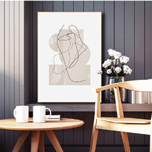 Affiche de salon pour habiller un mur vide avec un dessin au trait