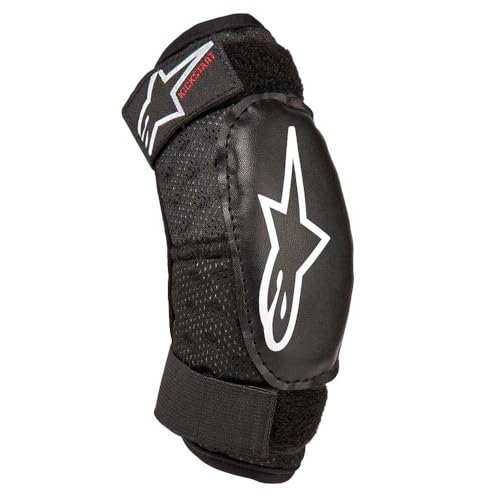 Alpinestars Youth Bionic Action Kickstart Elbow Guard, 7/9, Black/Red