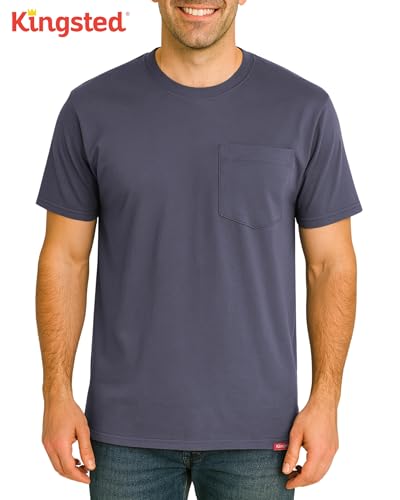 Image of Kingsted Pocket T-Shirts for Men - Super Soft & Comfy 100% Cotton Shirts