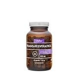 Trans-Resveratrol - 500mg por Porción - 60 Cápsulas - Extracto de Raíz de Fallopia Japonesa - Vegano - Máxima biodisponibilidad - German Quality