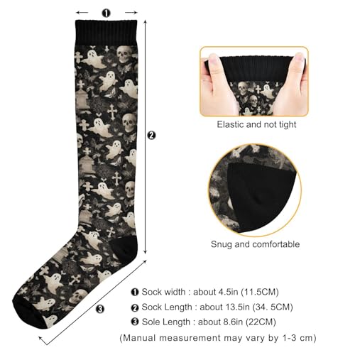 Image of Pigsaly Womens Compression Socks Yellow Stars Funny Brown Capybara Knee High Socks Athletic Tube Sock Outdoor Sport Socks