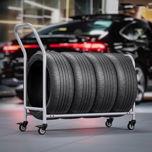 Support de rangement robuste pour pneus et multi-jantes en acier