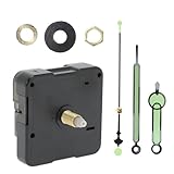 CAPASTEC Uhrwerk-Set, Hochdrehmoment-Quarzuhrwerk mit Zeigern, Uhrwerk-Ersatzmechanismus, Uhrwerk-Ersatz für DIY-Uhren, Schwarz Grün