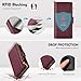 Antsturdy Compatible with Samsung Galaxy S23 Ultra 5G Wallet Case with Card Holder Women Men,Phone Case RFID Blocking Shockproof PU Leather Flip Cover Wrist Strap Zipper Credit Card Slots,Wine Red