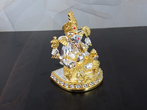 Kankavati argenté de prestige et accessoires de Thali Pooja pour maison