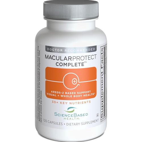ScienceBased Health MacularProtect Complete – AREDS 2 Eye Health Supplement & Daily Multivitamin – 30+ Nutrients with Lutein & Zeaxanthin – Supports Vision & Whole Body Health – 120 Capsules