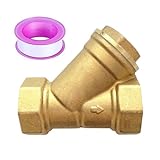 BesNPT Brass 1/2' Female Y Shaped Strainer Mesh Filter Valve