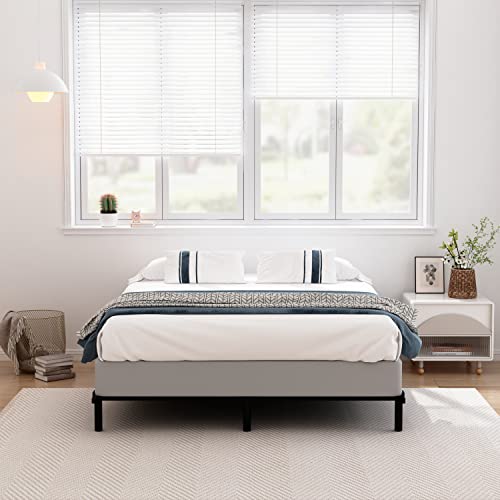 Gdduck Box Spring Queen, 5 Inch Metal Queen Size Box Spring Only Basics Bed Base, Mattress Foundation,Black Sturdy Heavy Duty Structure With Cover, Noise Free,Easy Assembly #TOP6