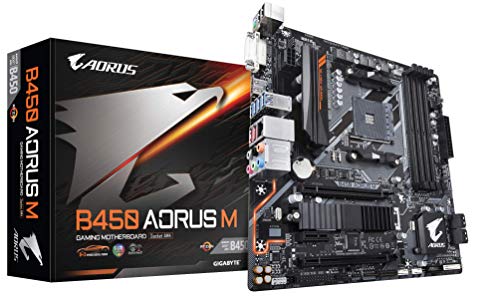 Placa-mãe Gigabyte Aorus B450 Aorus M, AMD AM4, mATX, DDR4