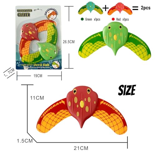 Unterwasser Glider, Pool Spielzeuge, Tauchspielzeug, Pool Toys, Drücken Sie einfach den unter die Wasseroberfläche und er bewegt Sich wie EIN Kleiner Fisch (S)