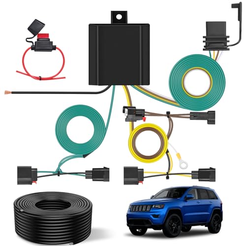 Nilight 4 Pin Trailer Wiring Kit for Jeep Grand Cherokee