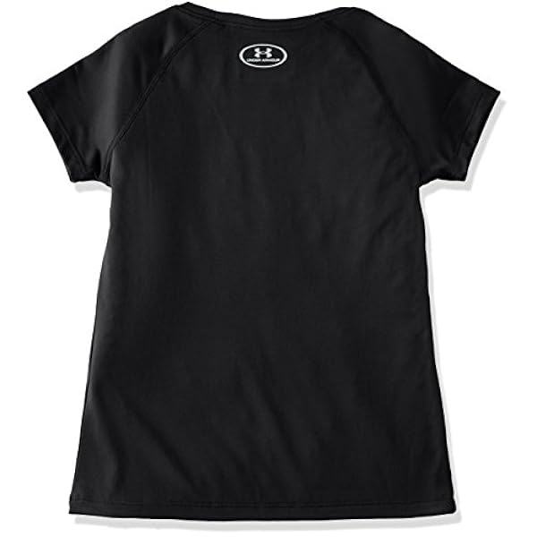 Under Armour UA Solid Big Logo SS T, Maglietta A Maniche Corte Bambina