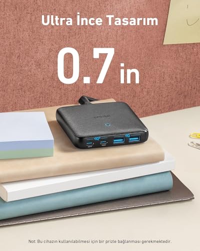 Chargeur Anker PowerPort Atom III 2xUSB C 2xUSB A Charge rapide - vue 4