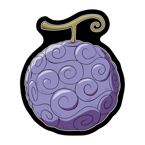 One Piece Gum Gum Fruit Unisex Cushion Multicoloured 100% Polyester 40 x 40 cm Anime Fan Merch TV Series