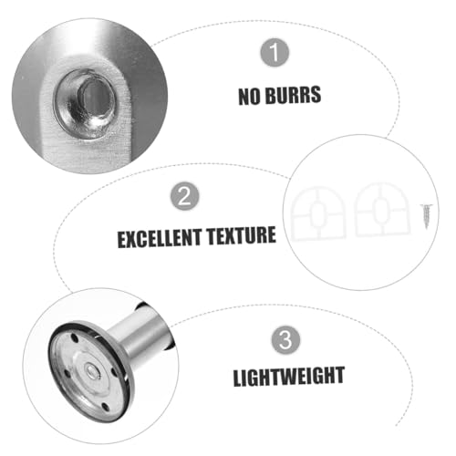 Cloison de toilette support DOITOOL kit fixation métallique mur et sol - 5