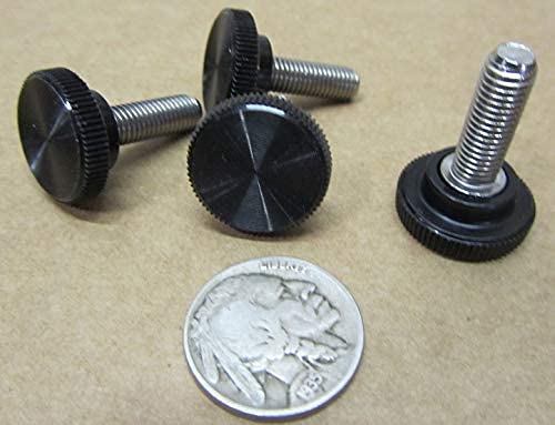 18-8 SS Plastic Head Knurled Thumb Screws FT 1/4-28 x .750" Length 10 Pcs