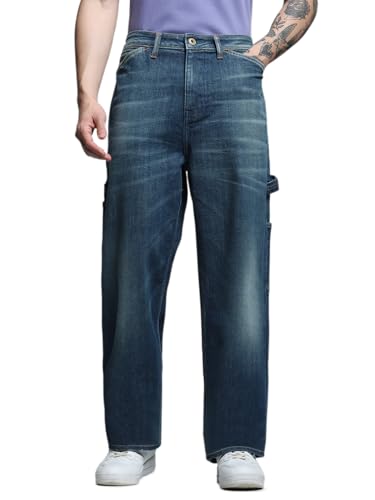 Image of Jack & Jones Men's Loose Fit Jeans | High Rise | Jeans for Men