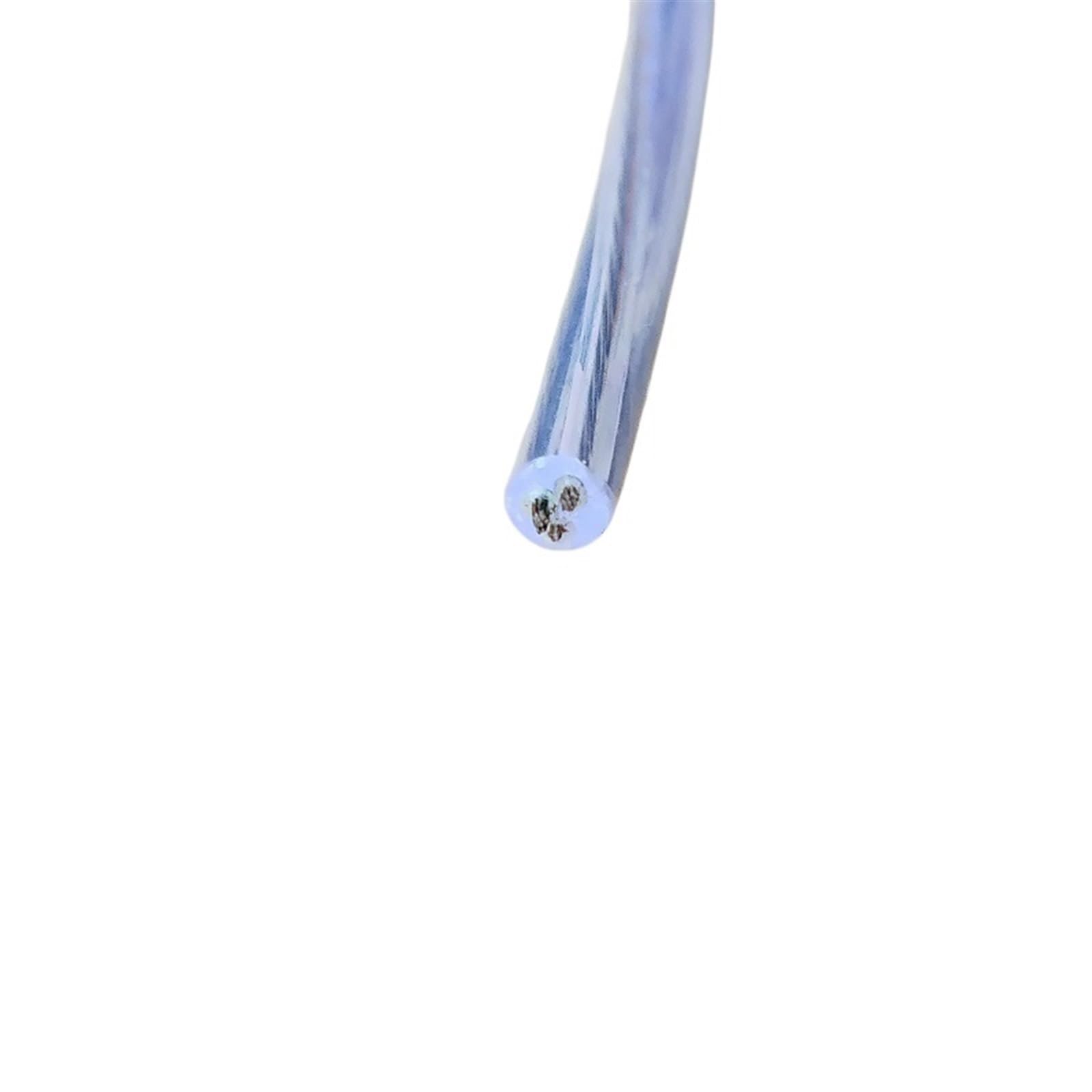 Kabel flexibel Transparentes Lampen-Netzkabel, Außendurchmesser 3,0 mm, 3 x 0,14 mm/3 x 26 AWG, Elektrokabel for Beleuchtungslampen, elektrischer Draht for Hängeleuchte, Kronleuchter Verlängerungsstec