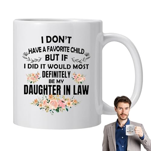 Generico Divertente in ceramica, divertenti tazze da caffè - Divertente da caffè per la nuora | Novità tazze da, adatte al microonde per succhi, latte, cioccolata calda