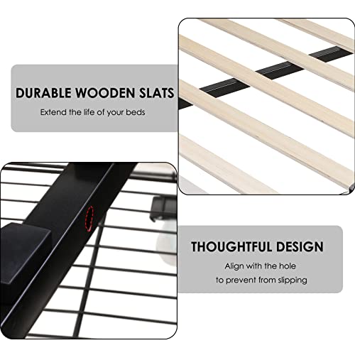 Keyluv Modern Upholstered Bed Frame With 4 Drawers, Button Tufted Headboard Design, Solid Wooden Slat Support, Easy Assembly, Soft Velvet, Beige, Queen Size #TOP7