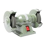 MEHOOSPVN Poliermaschine 250W mit 2 Polierscheiben Ø 125mm, 2800rpm, Doppelschleifer, Tischpolierer Poliermaschine Schmuck, Kleine Desktop-Jade-Schneid- und Poliermaschine für die Holzbearbeitung