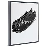 Monframe Schattenfugenrahmen - 30x50 cm - Schwarz Glanz - für Leinwandbilder auf Keilrahmen - Leerrahmen ohne Glas und Rückwand