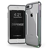 iPhone 8 Plus & iPhone 7 Plus Case, X-Doria Defense Shield Series - Military Grade Drop Tested, Anodized Aluminum, TPU, and Polycarbonate Protective Case for Apple iPhone 8 Plus & 7 Plus, (Iridescent)