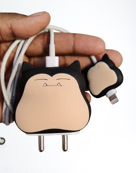 Cat Care Adorable Cartoon Lightning Data Cable Cover for iPhone Charger, Cartoon 3D Design Protective Case for 18W-20W iPhone USB-C Power Adapter Case Cover (Snorlax Multi) (B0BYG1KKQ4) Amazon Price History, Amazon Price Tracker