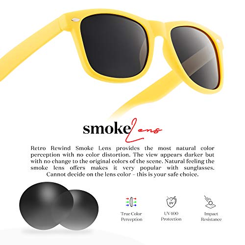 Retro Rewind Classic Polarized Sunglasses,Yellow | Smoke Polarized #TOP4