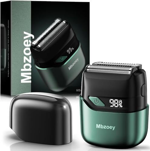Image of Mbzoey Electric Foil Shavers for Men: IPX7 Waterproof - Emerald Green