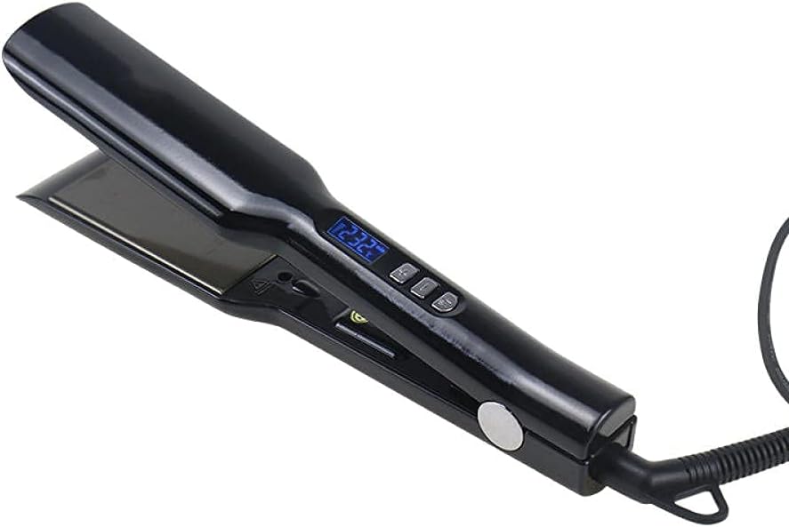 Curling Iron Professional Ceramic Hair Straighteners, Anti-Iron Removal Straight Roller Wet Two-Purpose Hair Care Splint LED Display Wide Panel Straight Hair Clip