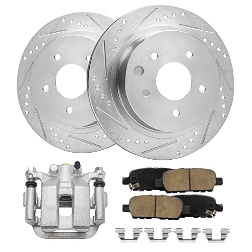 Detroit Axle - Rear Brake Kit for 2003 2004 2005 Infiniti G35 Nissan 350Z